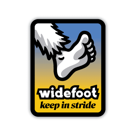 Widefoot Keep In Stride Sticker